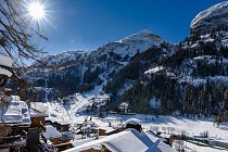 Tignes - uitzicht door het dal